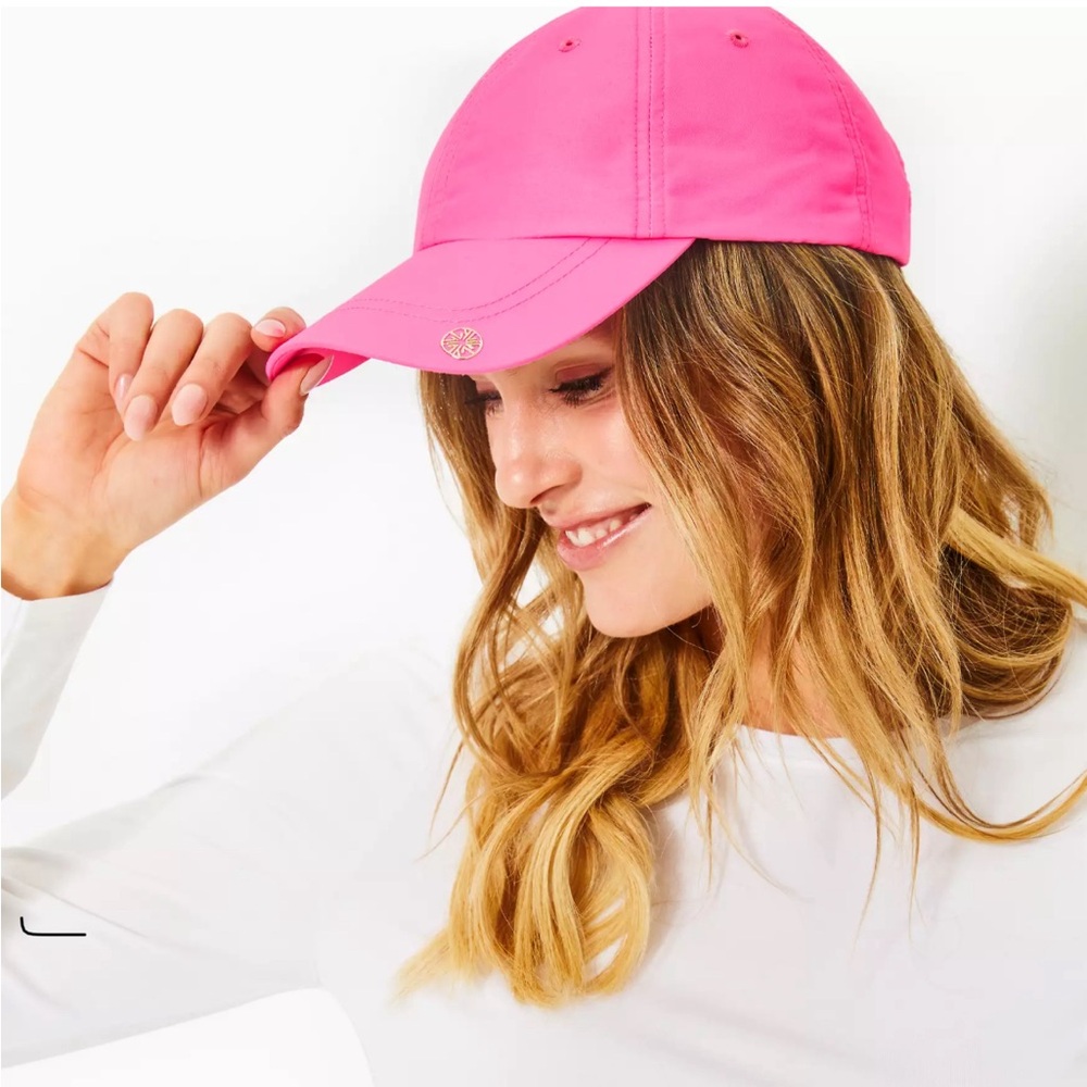 Lilly Pulitzer run around hat Roxie pink
